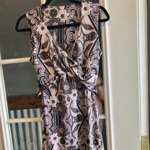 Prana Stretchy Dress Tank Criss-Cross Style